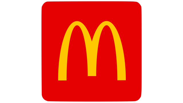 McDonald's logo--red backround, yellow golden arches