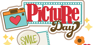 Image of a film strip, camera with a heart as the lens surrounded by flowers and stars with the text:  Picture Day.